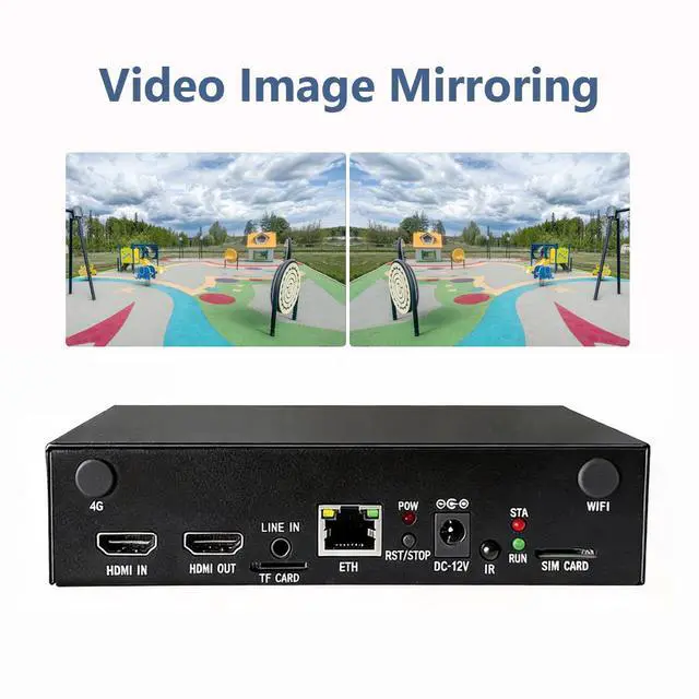 Alt view image 2 of 7 - UHD Video Screen Mirroring Rotator, HDMI Video Manipulator Suppporting 90°/180°/270°/0° Rotation & Flip, 4K30Hz Input to 1080P60Hz Output, IR & Button Control, Model XSWDCR-ROTATE-UHD60P
