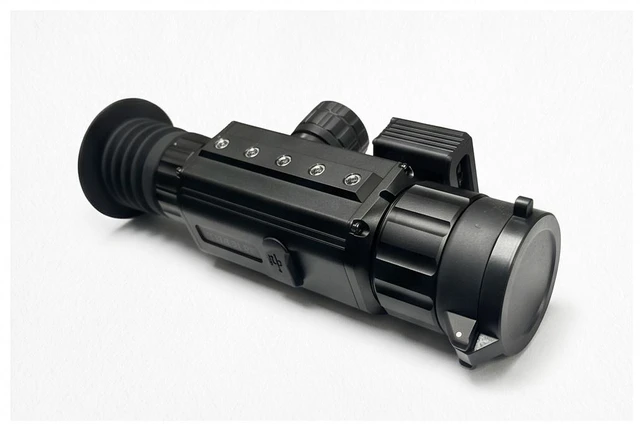 Alt view image 2 of 6 - Thermal Monocular with Precision Laser Rangefinder, VOx Detector, Night Vision Thermal Imager, 256 x192 Resolution, 25mmF1.0 Lens