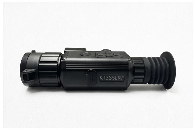 Alt view image 3 of 6 - Thermal Monocular with Precision Laser Rangefinder, VOx Detector, Night Vision Thermal Imager, 256 x192 Resolution, 25mmF1.0 Lens