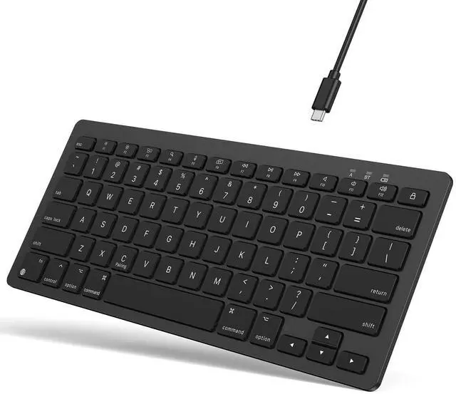 Main image of Rechargeable Keyboard for Mac, Bluetooth Only, No Numpad, Ink Black