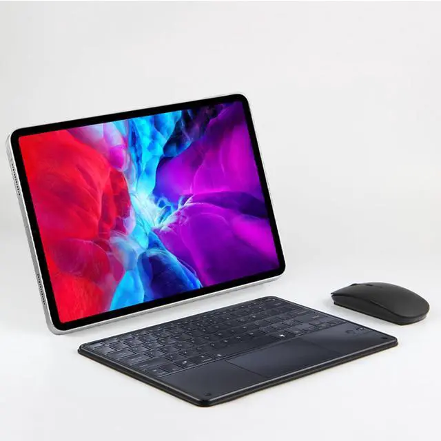 Alt view image 4 of 5 - Black Tablet Keyboard, Laptop Wireless Bluetooth Keyboard