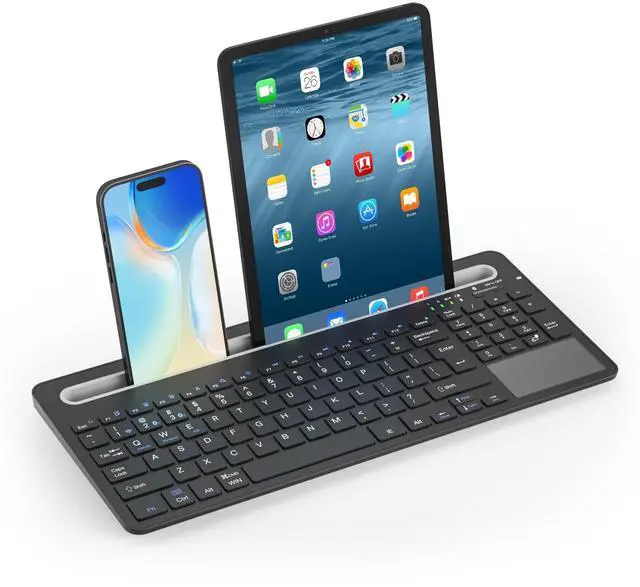 Main image of Wireless Keyboard with Touchpad,Silent for PC Mac Tablet