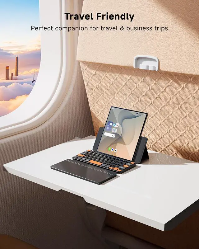 Alt view image 5 of 7 - Mini Wireless Keyboard with Touchpad for Phones,Galaxy Z Fold 8 Ultra/8/7/6