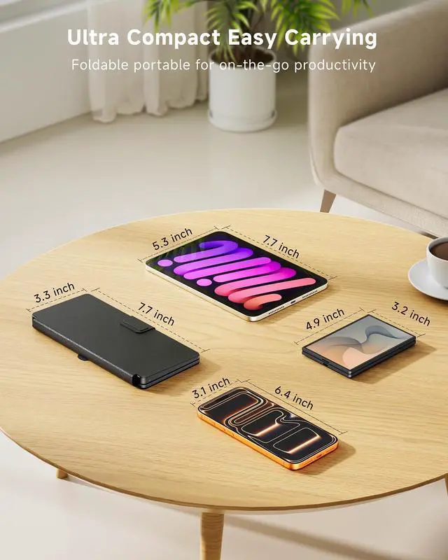 Alt view image 3 of 7 - Mini Wireless Keyboard with Touchpad for Phones,Galaxy Z Fold 8 Ultra/8/7/6
