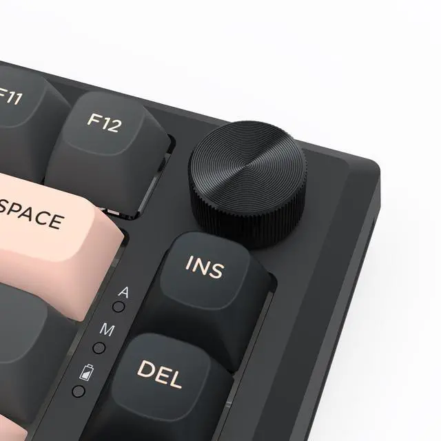 Alt view image 7 of 7 - K687 PRO Wireless CNC Gasket Gaming Keyboard, 81 Keys Mechanical Keyboard w/Premium CNC Aluminum Board, Easy-Control Knob, 5-Layer Noise Dampening, Custom Linear Switch, Round PBT Keycaps