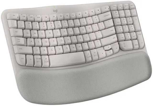 Main image of Wave Keys Wireless Ergonomic Keyboard with Cushioned Palm - Sand
