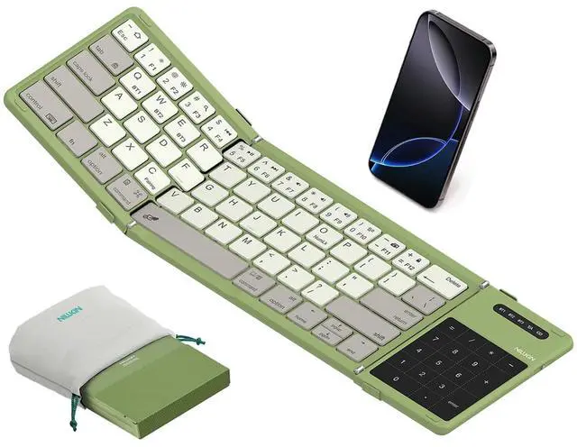 Main image of Cube Pocket Upgraded Foldable Keyboard with Touchpad & Number Pad