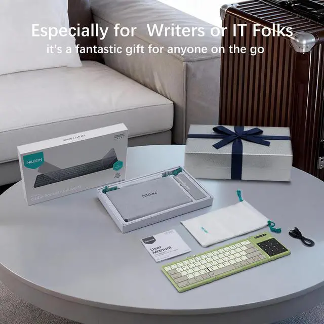 Alt view image 6 of 7 - Cube Pocket Upgraded Foldable Keyboard with Touchpad & Number Pad