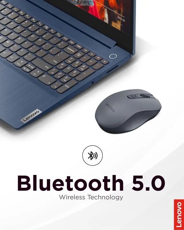 Alt view image 3 of 7 - WL310 Bluetooth Silent Mouse, Ergonomic, Adjustable DPI, Silent Clicks, Bluetooth 5.0, Portable for Windows, Mac, and Chromebook, Grey