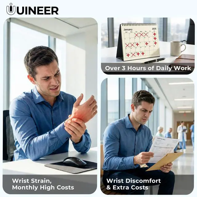 Alt view image 2 of 7 - Ergonomic Vertical Mouse, 2.4G Wireless Mouse, Rechargeable, 4-DPI
