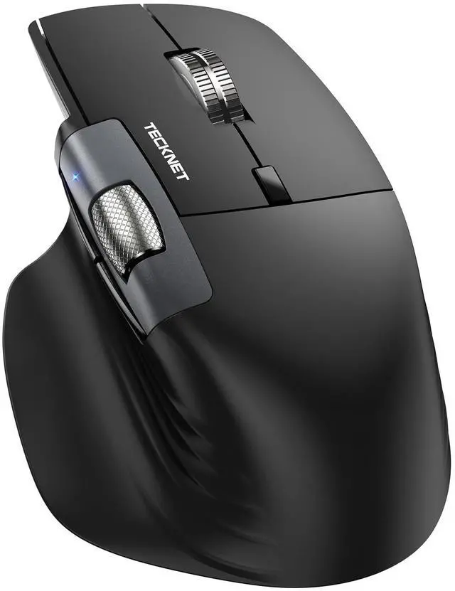 Main image of Wireless Mouse, Ergonomic Bluetooth Mouse (BT 5.3/5.0 & 2.4G & Wired), Rechargeable Mouse with Ultra-Fast Scrolling, Side Scroll, 6-Level DPI, Quiet Clicks, Optical Mouse for Laptop Desktop