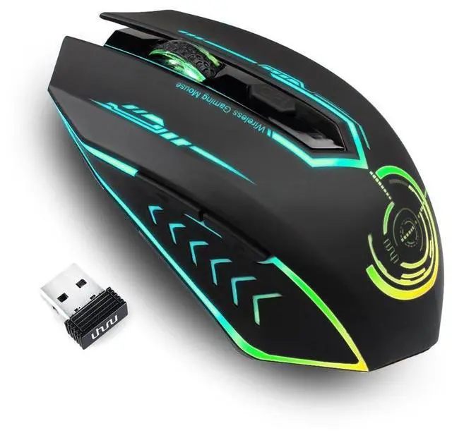 Main image of Wireless Gaming Mouse, Rechargeable 10000 DPI LED PC Mouse