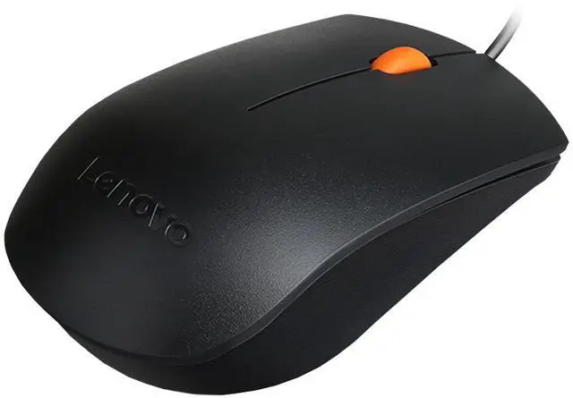 Main image of 300 USB wired computer mouse - full size optical ambidextrous with 1600 DPI, reliable USB-A connection, easy 3-button navigation long lasting, durable, black