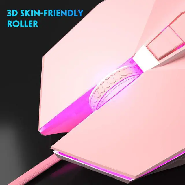 Alt view image 3 of 7 - G10 Gaming Mouse Wired, 7 Colors Breathing LED Backlit Gaming Mouse, 6 Adjustable Speeds, Ergonomic Optical Computer Mouse with 7 Buttons for Windows PC Gamers