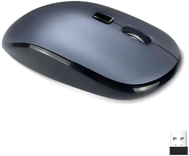 Main image of Wireless Mouse for Laptop,2.4G Slim Quiet Portable USB Computer Mice,± 3200 DPI,Lightweight,Plug&Play,4 Adjustment Speed,20 Months Battery Life,Cordless Office Mouses for Mac,PC,Chromebook,Notebook
