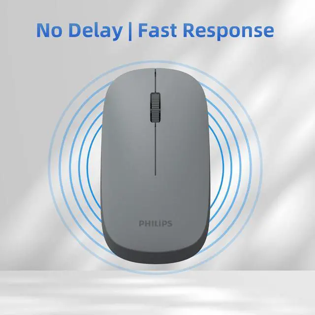 Alt view image 4 of 7 - Wireless Bluetooth Mouse for Laptop, Bluetooth Mouse for MacBook Pro/Air and iPad, Travel Silent USB Wireless Mice, BT 3.0/5.0 and 2.4GHz USB Dongle, 1600 DPI, 12-Month Battery Life