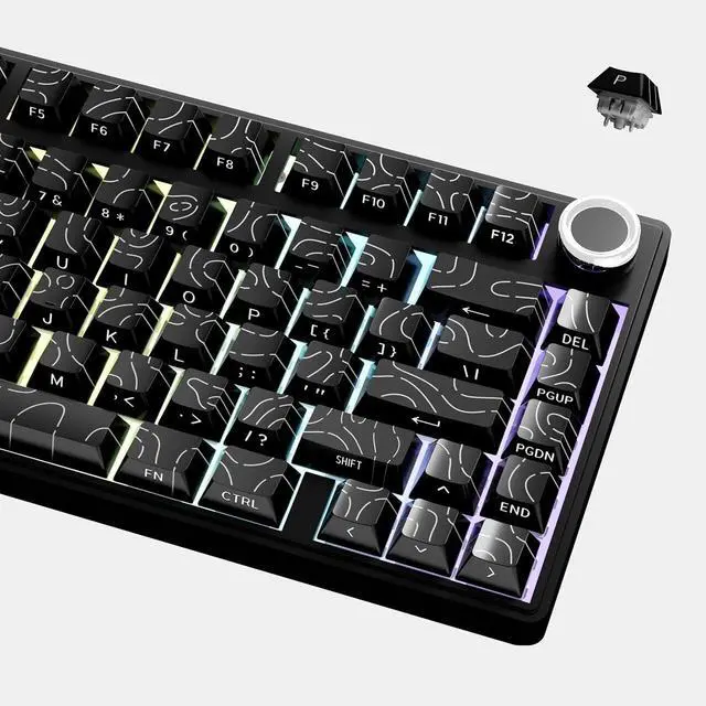 Main image of 87 Pbt Keycaps, Mechanical Keycap Set, MXD Technology (Anti-Sink, Anti-Scratch, Anti-Fade), Suitable for All Mechanical Keyboards, Best Choice for Work/Gaming (Keyboard not Included)