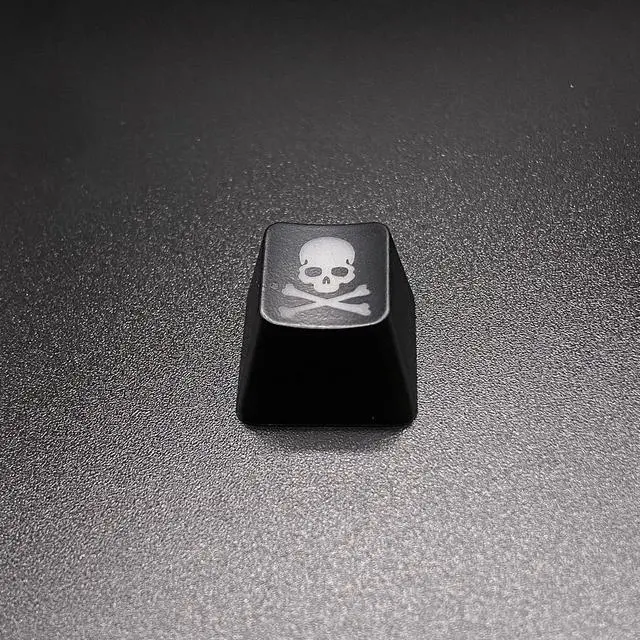 Main image of Skull Backlit Backlight Artisan Keycaps for Cherry MX Mechanical Keyboard