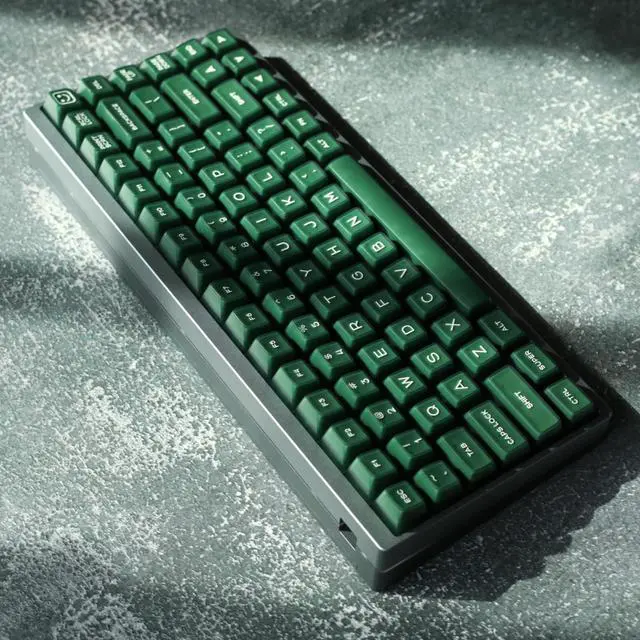 Alt view image 7 of 7 - ULTRAEQUIP Emerald Jade Keycaps 142 Keys Double Shot PBT Keycaps RSA Profile, Translucent Green Shine Through, Custom Set for ISO ANSI 60, 75, 80, 95, 100% Mechanical Keyboard