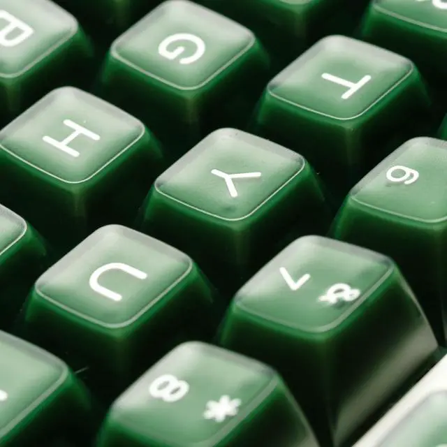 Alt view image 3 of 7 - ULTRAEQUIP Emerald Jade Keycaps 142 Keys Double Shot PBT Keycaps RSA Profile, Translucent Green Shine Through, Custom Set for ISO ANSI 60, 75, 80, 95, 100% Mechanical Keyboard