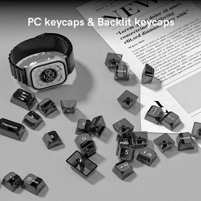 Alt view image 4 of 7 - Clear keycaps Set,Translucent Keyboard keycaps,Jelly Key caps