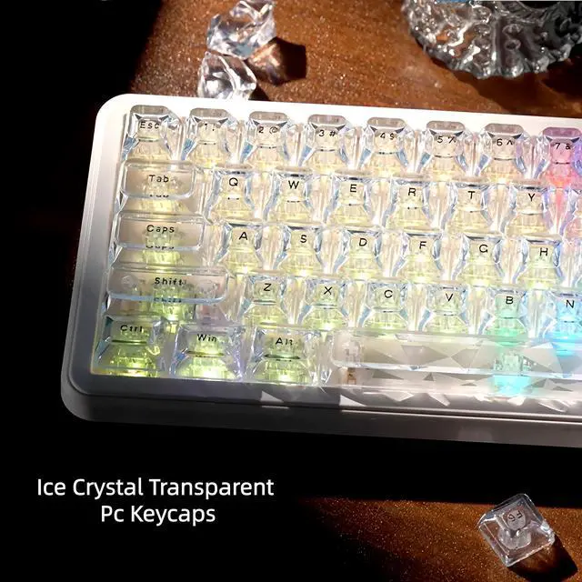 Alt view image 5 of 7 - ICE Clear keycaps,Translucent keycaps Jelly,Shine Throug Key caps