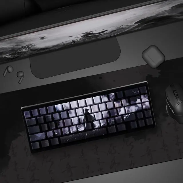 Alt view image 6 of 7 - XVX Swordsman Double Shot PBT Keycaps, Side Printed Shine Through Keycap Set, Cherry Profile Dye Sublimation Keyboard Keycaps Suitable for Cherry Gateron MX Switches Mechanical Keyboard