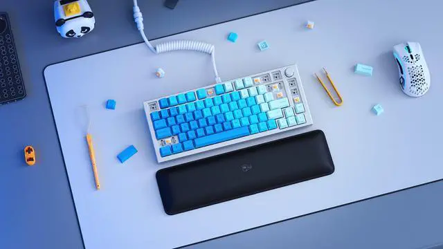 Alt view image 6 of 6 - GPBT Dye Sublimated Keycaps (Nebula) - Thick PBT Plastic 114 Keycap Set for 100% Full Size, 85% 80% TKL, 60% Compact, 75% Mechanical Keyboards