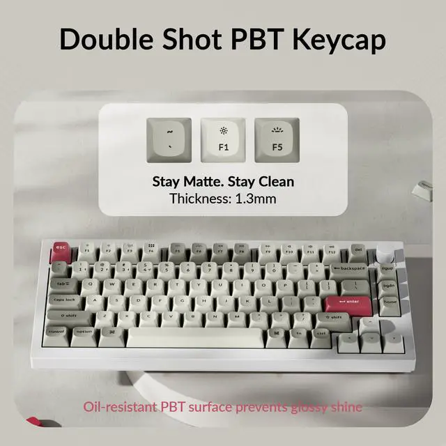 Alt view image 2 of 7 - OSA Profile Double-Shot PBT Keycap Full Keycap Set (141 Keys) - Retro, Compatible with MX Mechanical Switches, Non-Shine-Through, Fits ANSI Layouts (100%, TKL, 96%, 75%, 65%, 60%)