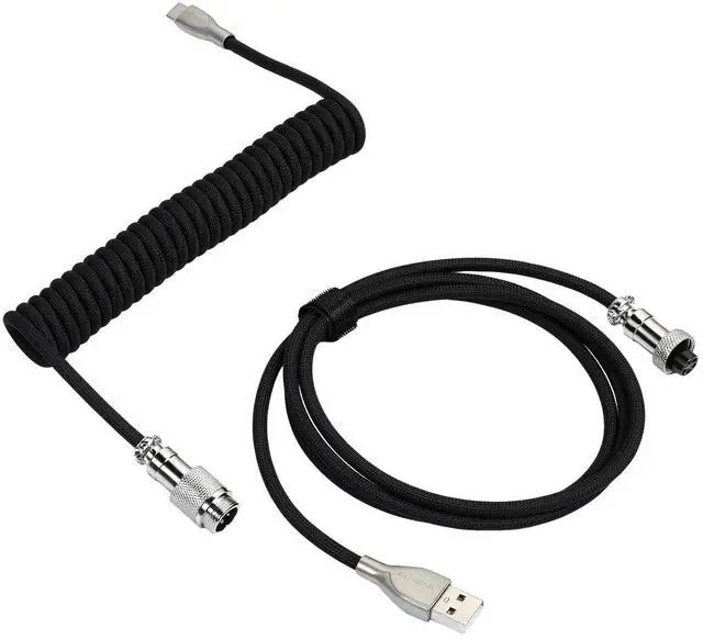 Main image of Mix Coiled Keyboard Cable 8k 5ft for Mechanical Gaming Keyboard