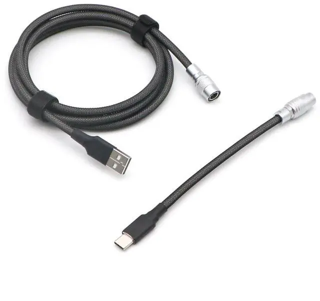 Main image of Pro Straight Keyboard Cable, 5 Foot USB A to USB Type C Cable (Dark Gray)