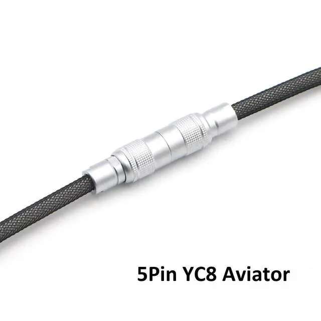 Alt view image 5 of 6 - Pro Straight Keyboard Cable, 5 Foot USB A to USB Type C Cable (Dark Gray)