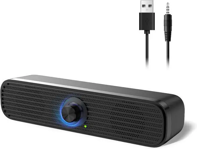 Main image of 3.5mm Computer Speakers for Desktop Laptop Tablet with Volume Control