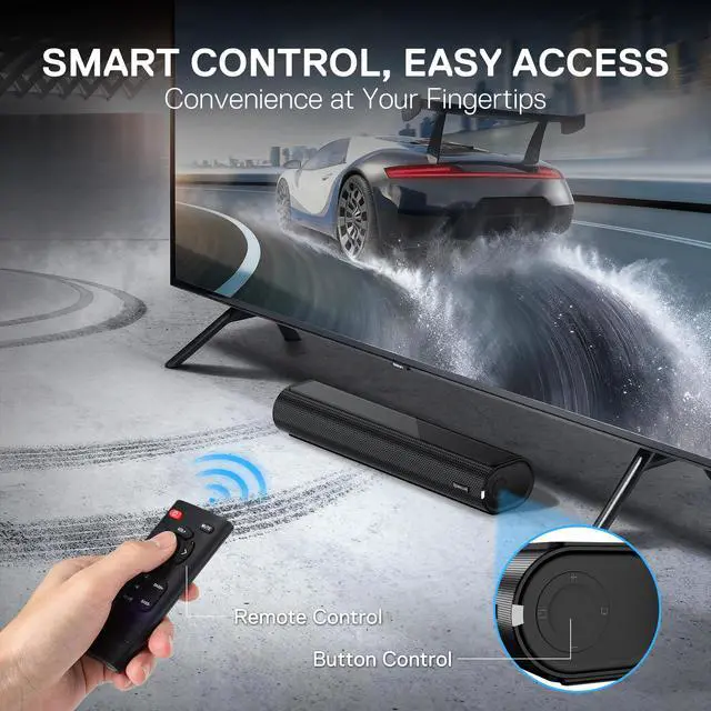 Alt view image 5 of 7 - GS821 2.0 Channel Soundbar for TV, HDMI ARC/Optical/BT 5.3