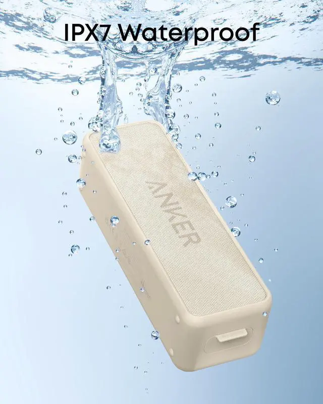 Alt view image 2 of 7 - Soundcore 2 Portable Bluetooth Speaker, Stereo Sound, IPX7