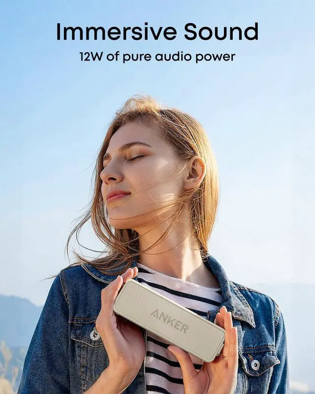 Alt view image 3 of 7 - Soundcore 2 Portable Bluetooth Speaker, Stereo Sound, IPX7