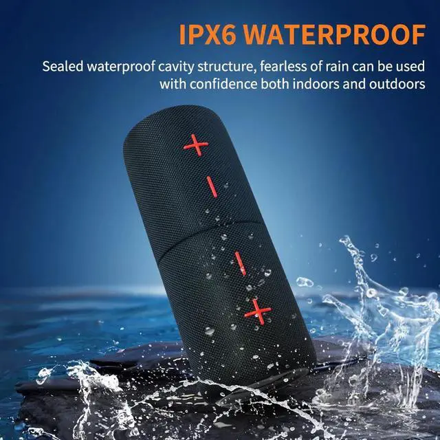 Alt view image 5 of 7 - 2 in 1 Portable Splittable 40W Dual Bluetooth Speaker, Waterproof Split Wireless Speaker V5.3 with Deep Bass Loud Stereo Sound, 24H Playtime, True Wireless Pairing for Home, Outdoor or Travel