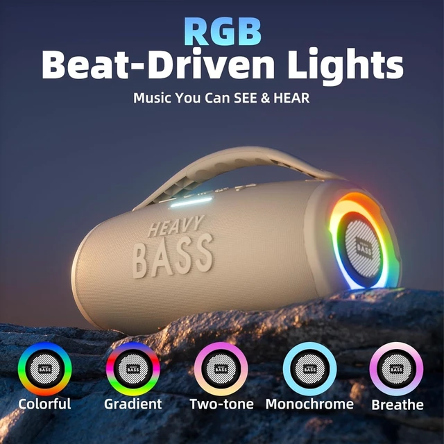Alt view image 5 of 7 - Speakers Bluetooth Wireless 60W 20H IPX6 Outdoor Camping Beach 60W Max Loud Portable Speaker with Bass 20H Playtime, IPX6 Waterproof, Dual Pairing, Perfect for Outdoor Camping Beach Party
