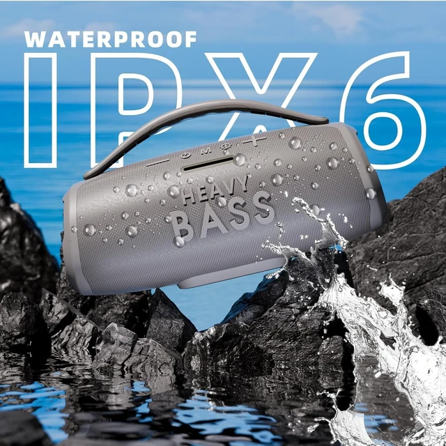 Alt view image 4 of 7 - Speakers Bluetooth Wireless 60W 20H IPX6 Outdoor Camping Beach 60W Max Loud Portable Speaker with Bass 20H Playtime, IPX6 Waterproof, Dual Pairing, Perfect for Outdoor Camping Beach Party