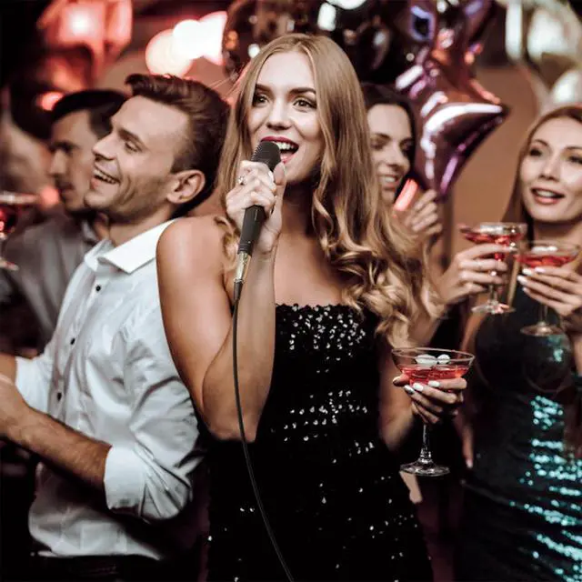 Alt view image 7 of 7 - K1 Vocal Microphone for Singing, Dynamic Handheld Wired Karaoke Mic, Microfono with 5M XLR to 1/4" Cable, Compatible with Amp, Mixer, Suitable for Speech, Karaoke and Outdoor Activities
