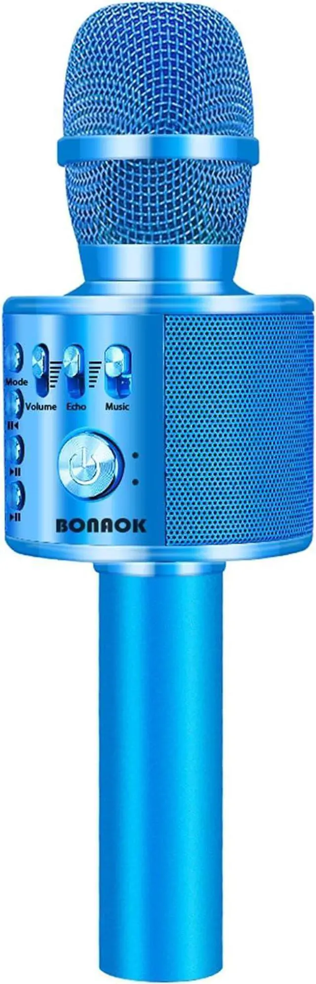 Main image of Wireless Bluetooth Karaoke Microphone,3-in-1 Portable Handheld Karaoke Mic Speaker Machine Birthday Home Party for PC or All Smartphone (Q37 Blue)