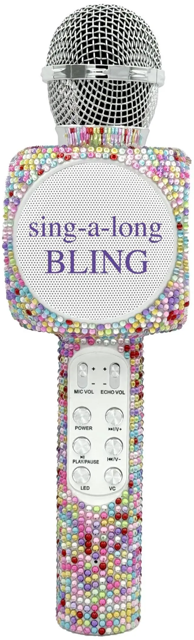 Main image of Sing-Along Bling Bluetooth Karaoke Microphone with LED for Karaoke Speaker
