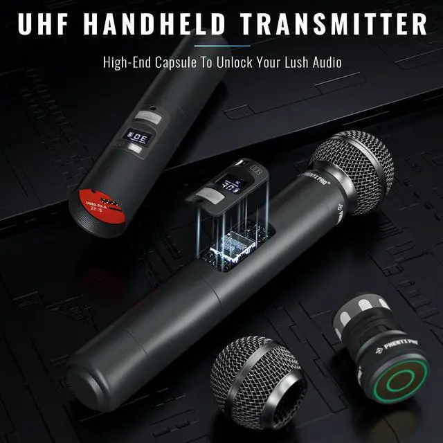 Alt view image 3 of 3 - UHF Metal Dynamic Handheld Mic for PTU Systems PWH-7
