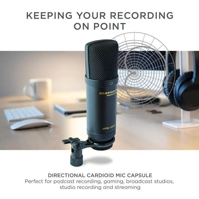 Alt view image 3 of 6 - MPM-1000U USB Condenser Microphone
