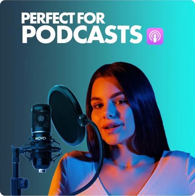 Alt view image 3 of 7 - PodPak2T 2-Pack Universal XLR Condenser Microphone Podcasting Equipment Bundle for 2 - Includes 2 Cardioid Mics, Desktop Stands, Shock Mounts, Pop Filters and Cables - Podcast and YouTube Kit