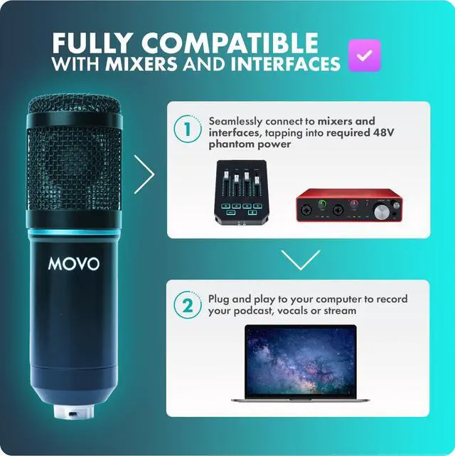Alt view image 5 of 7 - PodPak2T 2-Pack Universal XLR Condenser Microphone Podcasting Equipment Bundle for 2 - Includes 2 Cardioid Mics, Desktop Stands, Shock Mounts, Pop Filters and Cables - Podcast and YouTube Kit