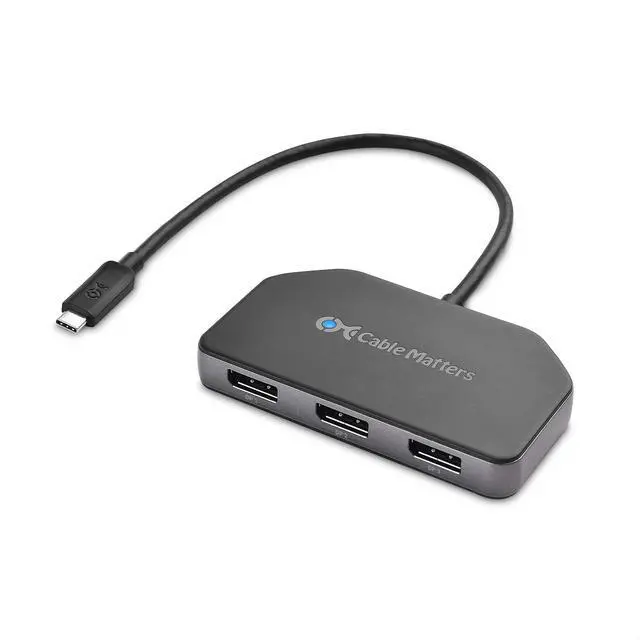 Main image of Windows Only Triple Monitor USB C Hub, 3X DisplayPort