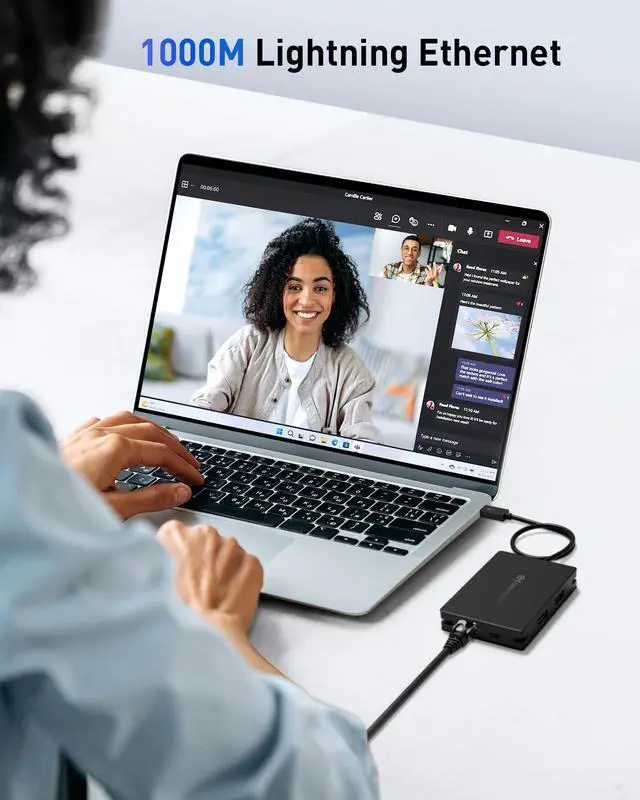 Alt view image 7 of 7 - 8-in-1 Portable 40Gbps USB4 Hub Dual DisplayPort