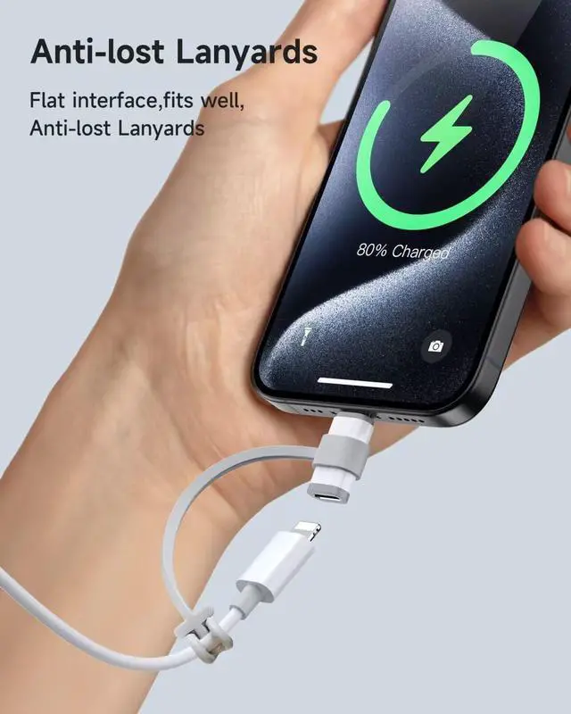 Alt view image 7 of 7 - 4 Pack Lightning to USB C Adapter for iPhone 15/16/17 Pro Max/Plus,Samsung S24/S25, Pixel, Nintendo Switch, USB Type C to Lightning Cable Connector for iPhone 17/16 Charger- (Not for Headphones/OTG)