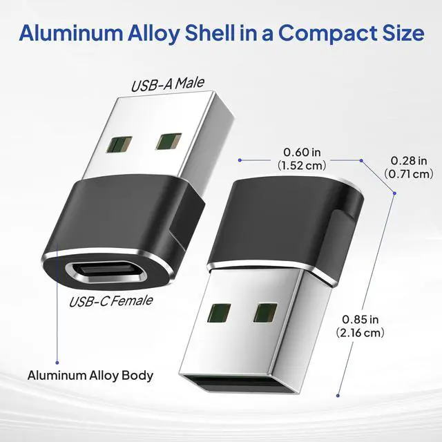 Alt view image 4 of 7 - USB to USB C Adapter for iPhone 17 4Pack,USBC Car Charger Adapter